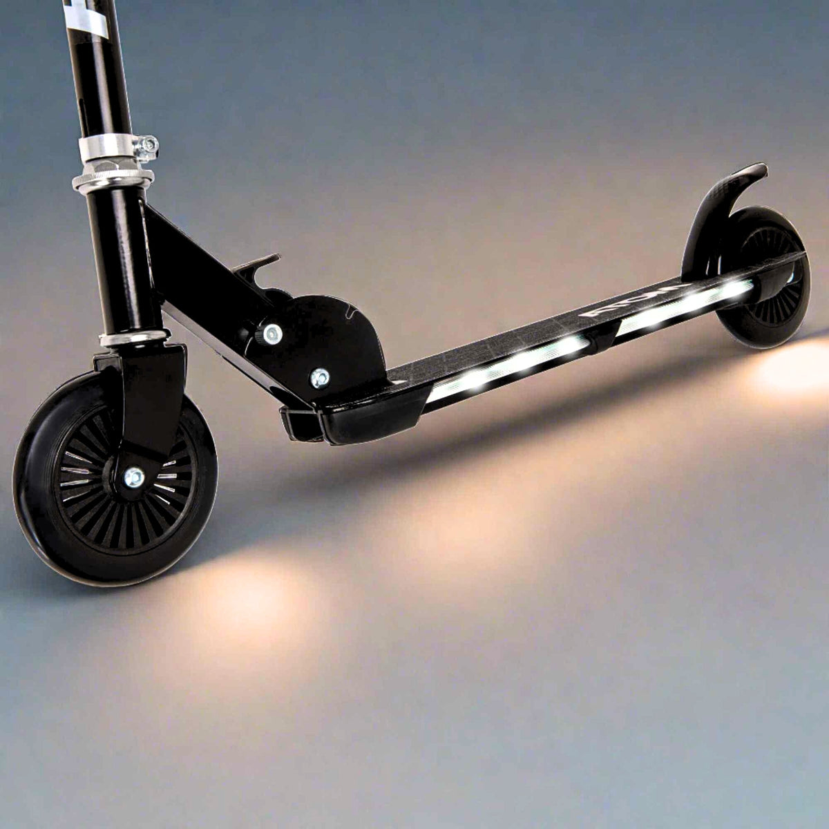 ATOM Light-Up Night Flash Scooter - Black Scooters