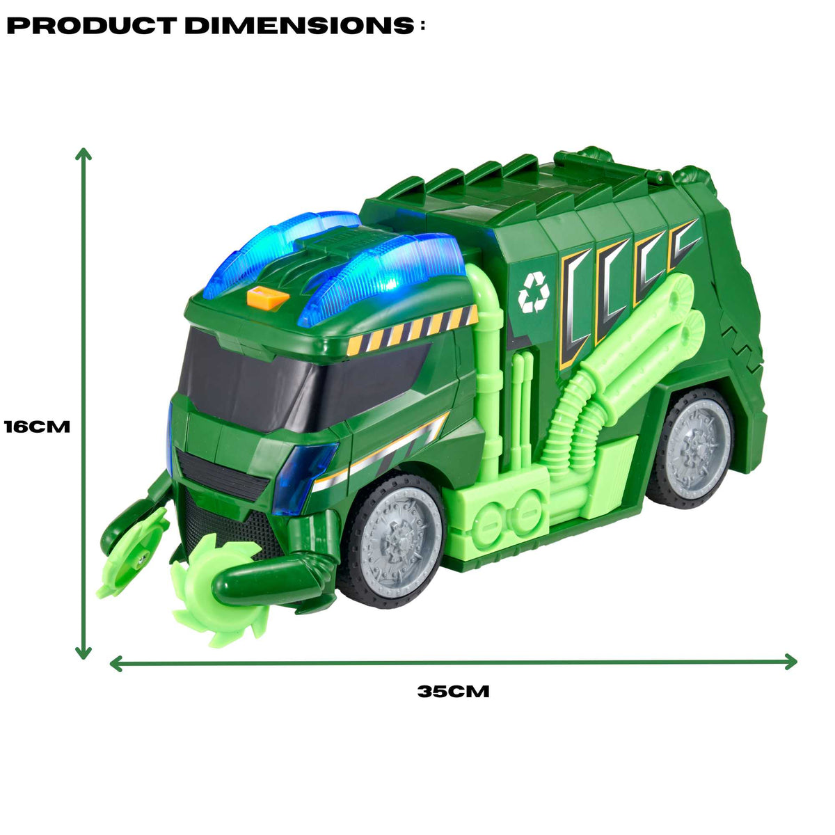 Teamsterz Lights &amp; Sound Mean Machine Garbage Truck Cars &amp; Transporters