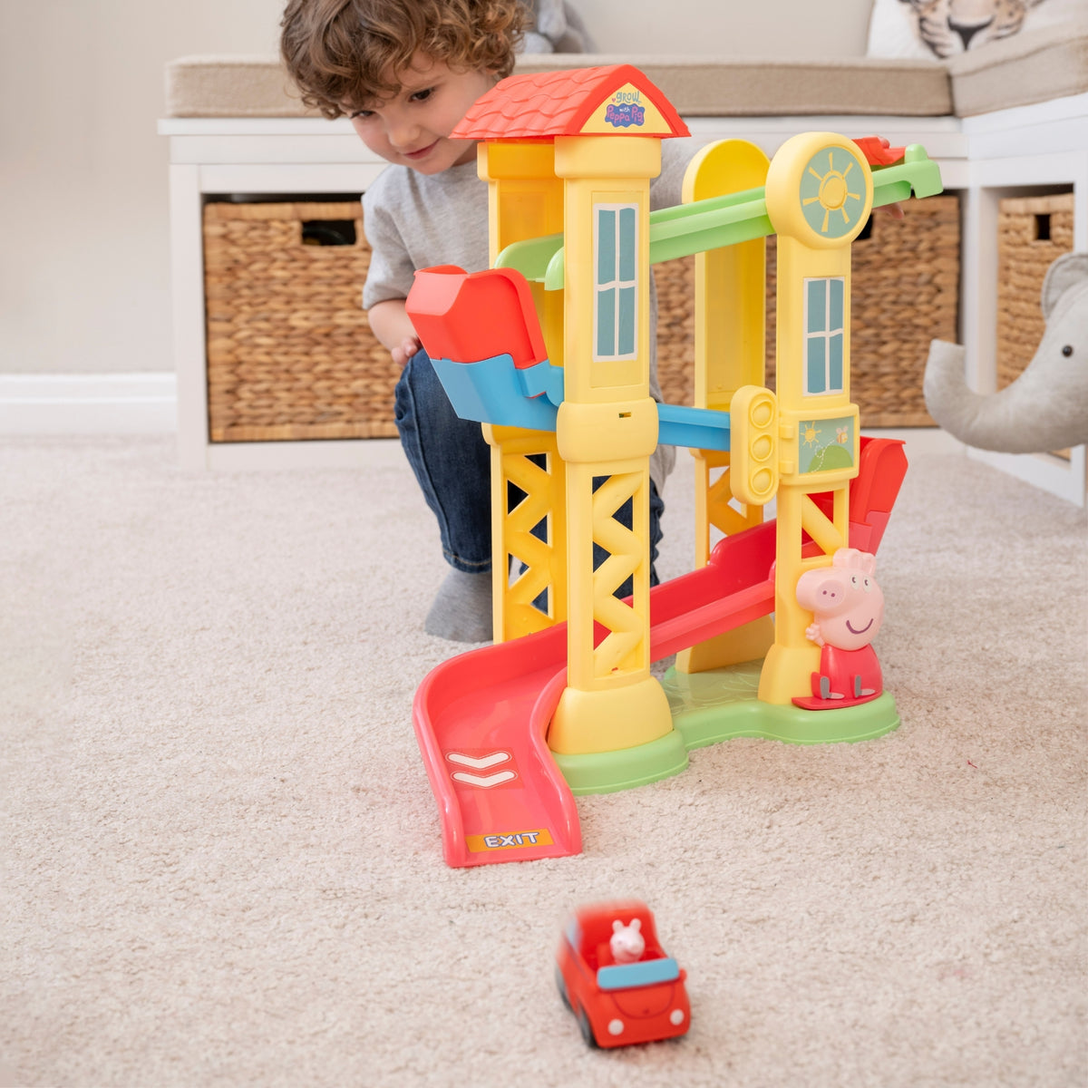 Peppa Pig Tumbling Tower - Includes 1 Car