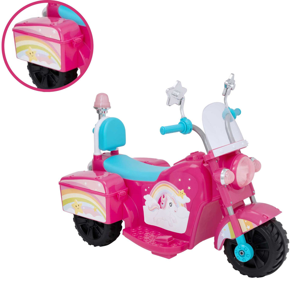 Evo 6V Kids Electric Ride On | Pink Unicorn Trike