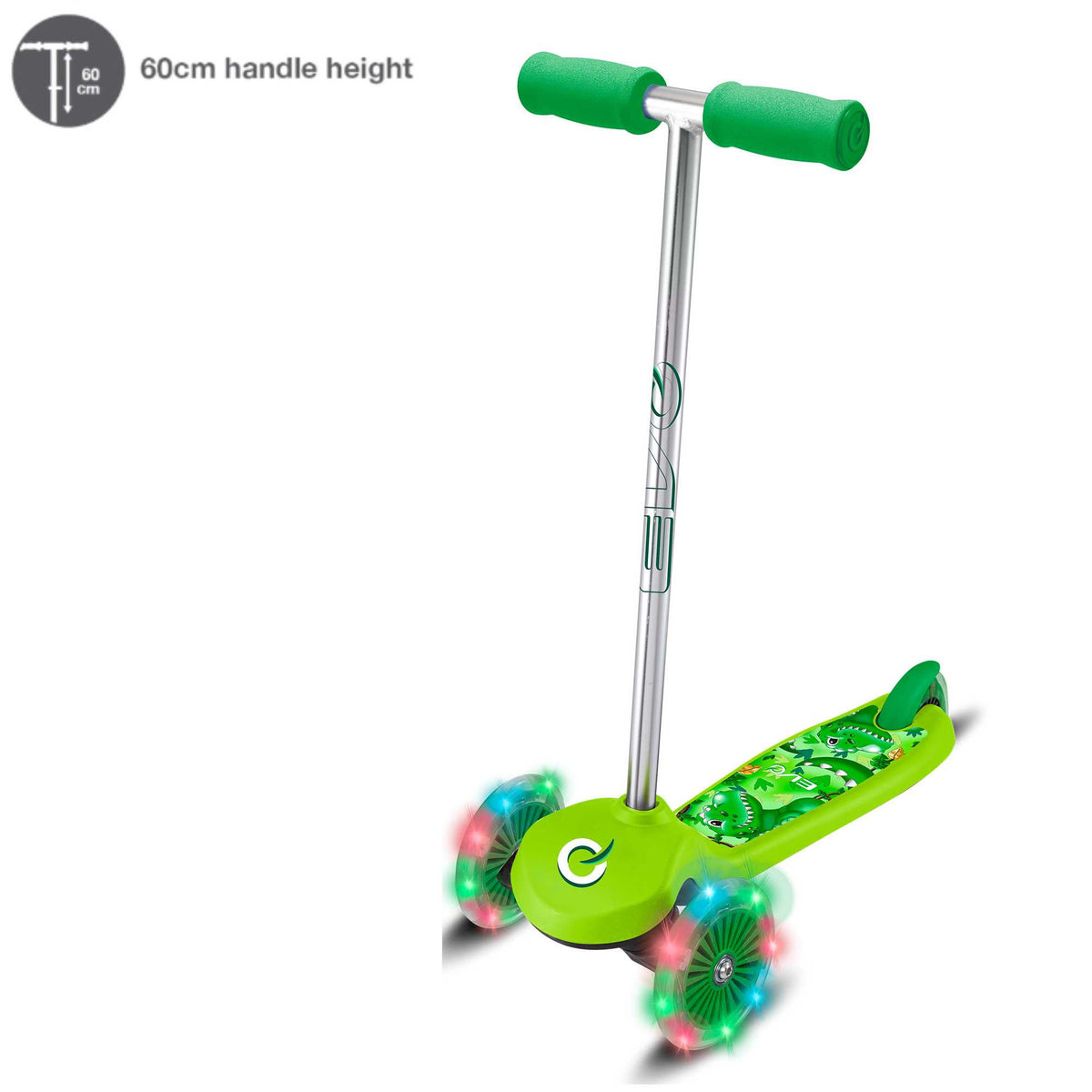 EVO Light-Up Move &#39;N&#39; Groove Childrens Scooter - Dinosaur