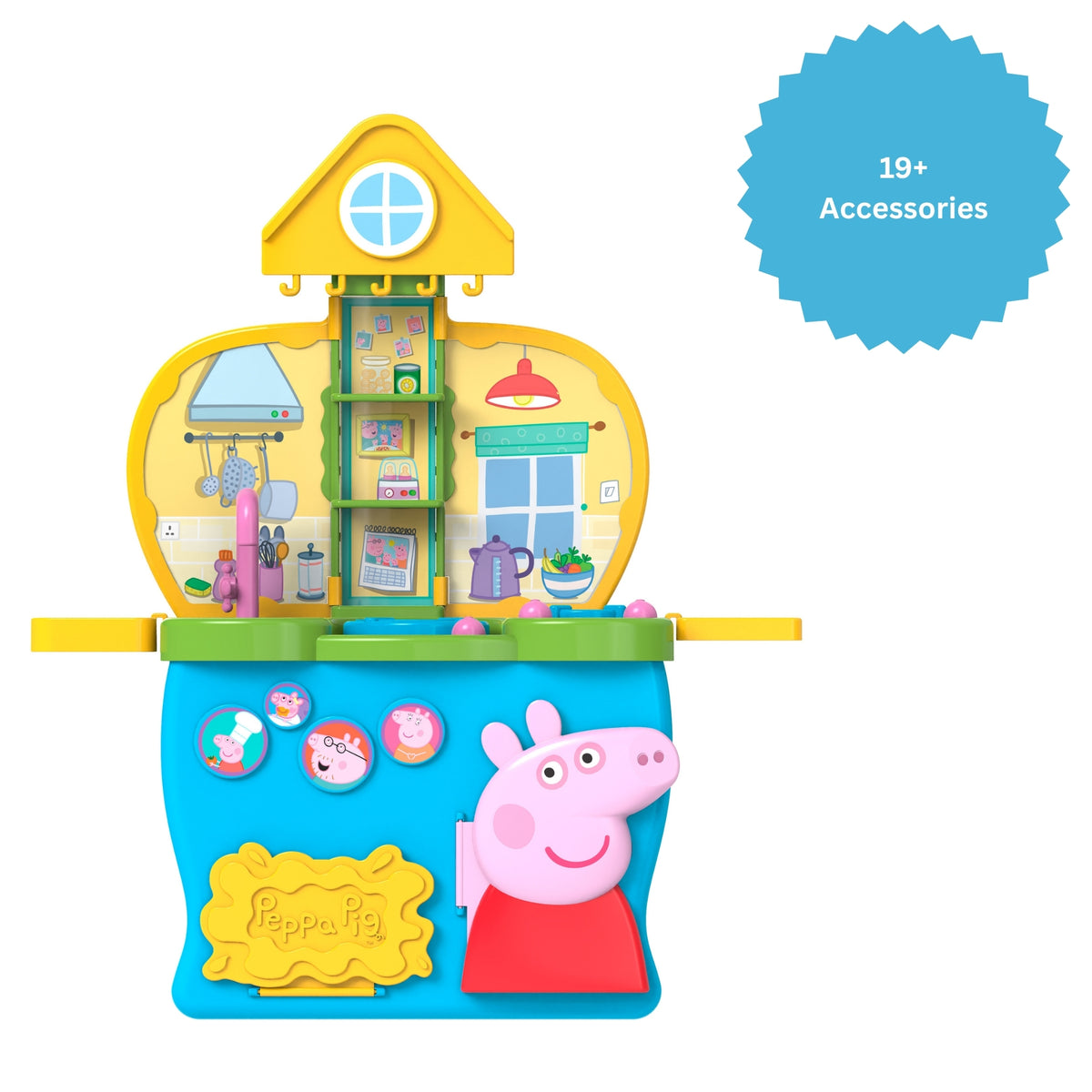 Peppa Pig Kitchen Playset - 19+ Accessories