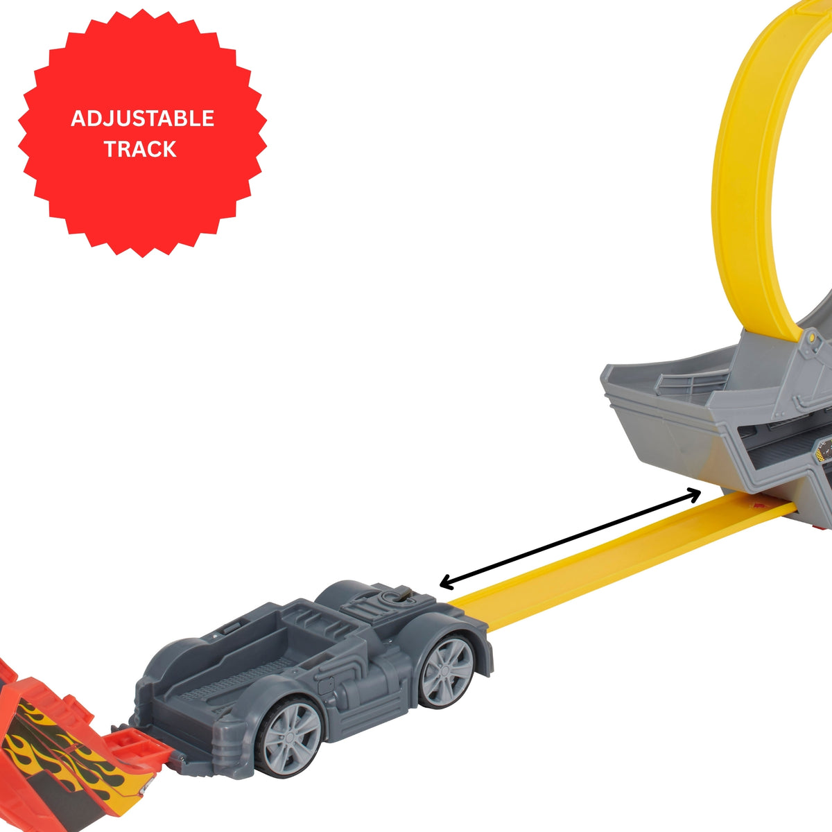 Kids Racing Toy – Teamsterz Launch &amp; Loop Transporter with Adjustable Track and Storage for 14 Cars