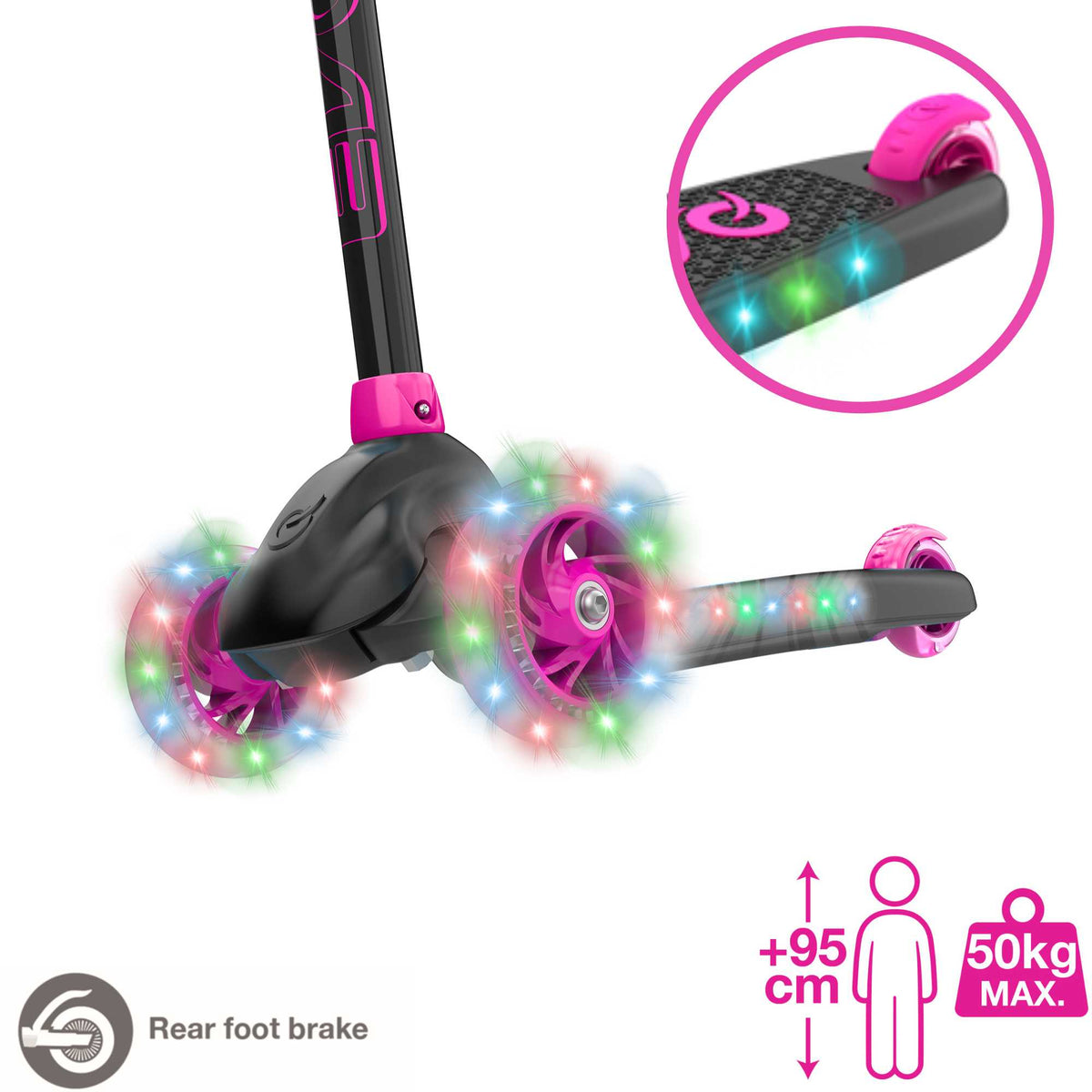 EVO Eclipse Light Up Scooter - Pink Scooters