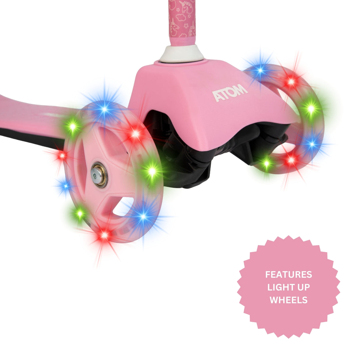 ATOM Childrens Bubble Cruiser Scooter - Unicorn Scooters