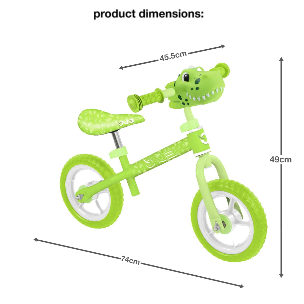 Child riding the EVO Balance Bike outdoors, showcasing the lightweight and durable design perfect for young learners to develop their balance and coordination skills