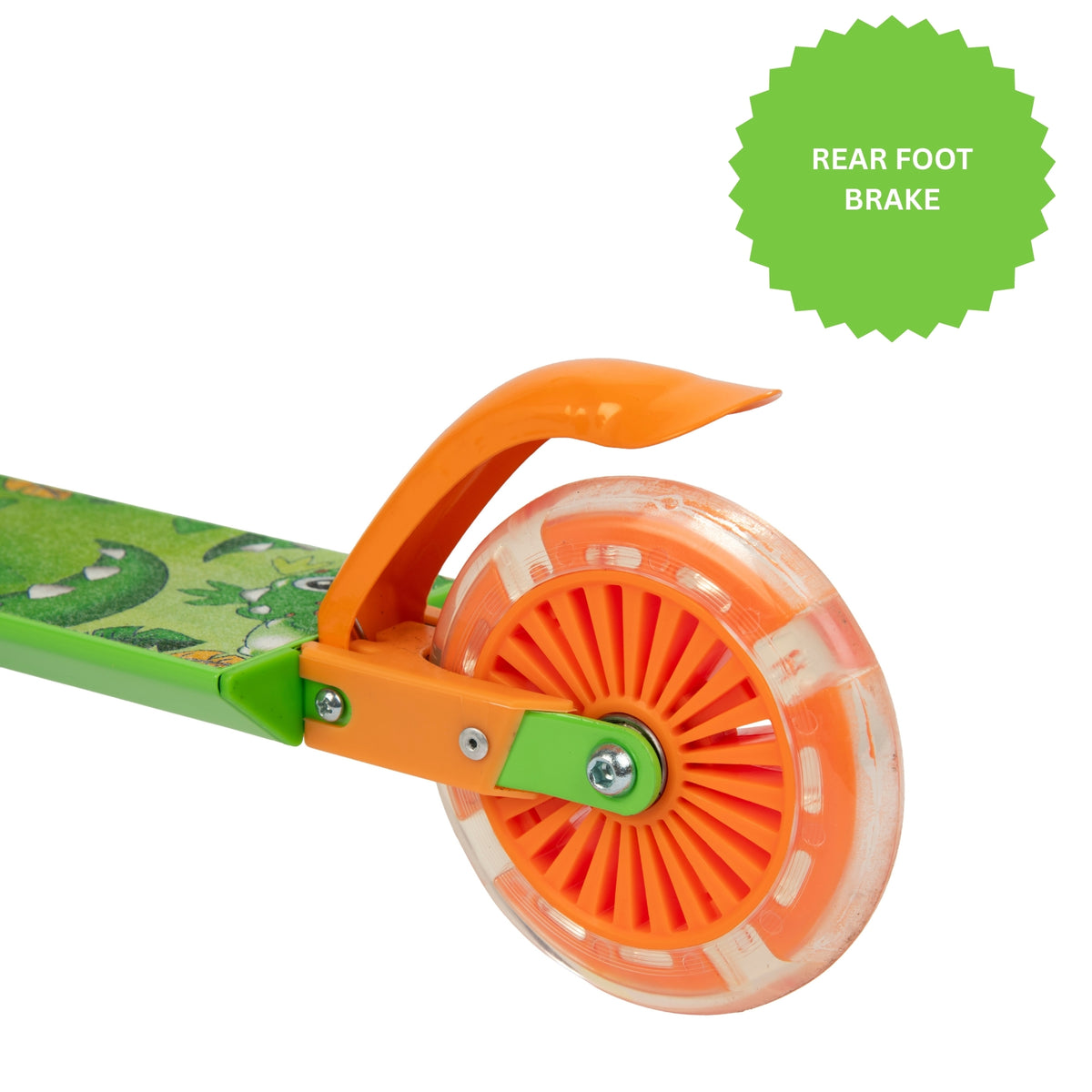 ATOM Light Up Inline Childrens Scooter - Dinosaur