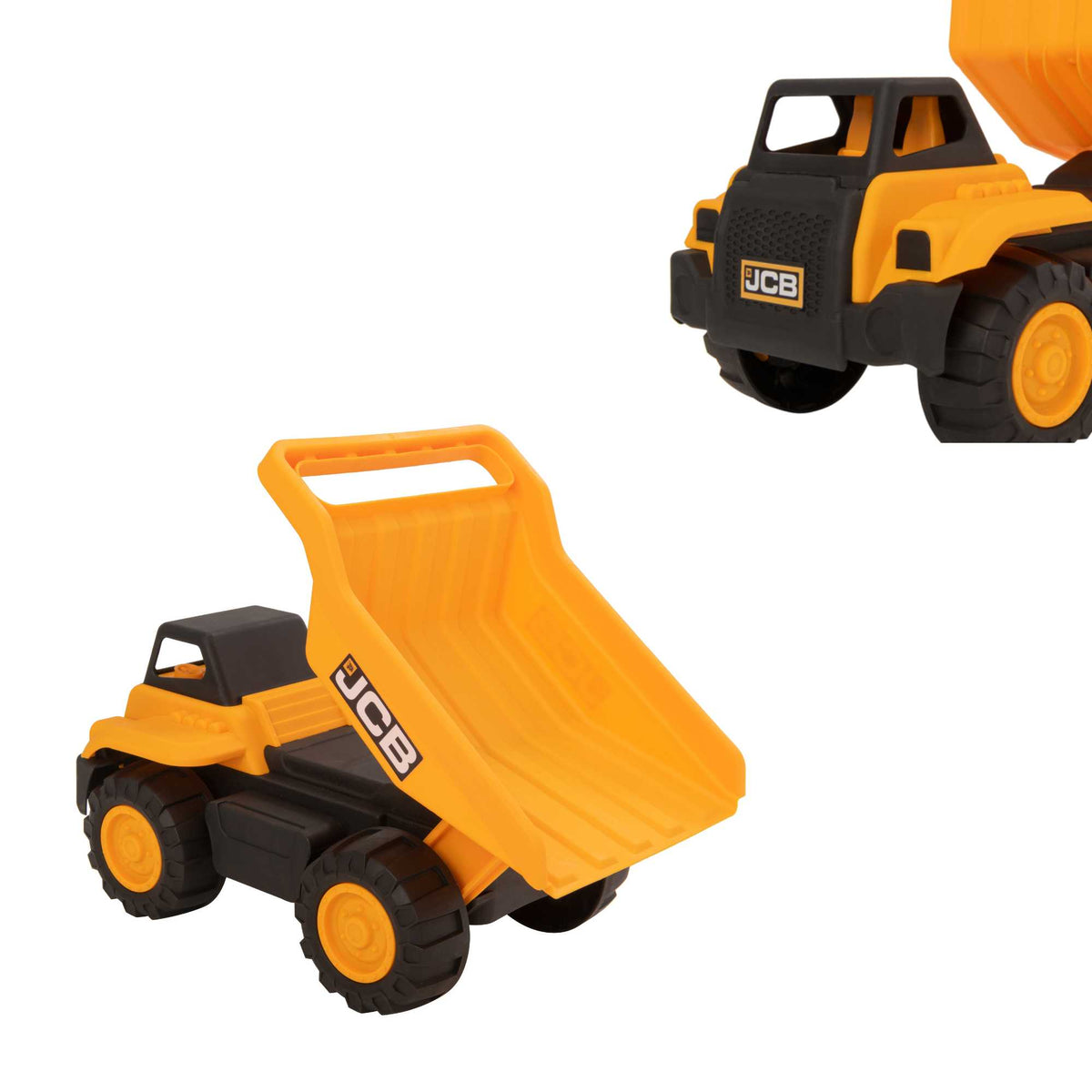 JCB 10&quot; Chunky Wheel Dump Truck Playset Construction Vehicles