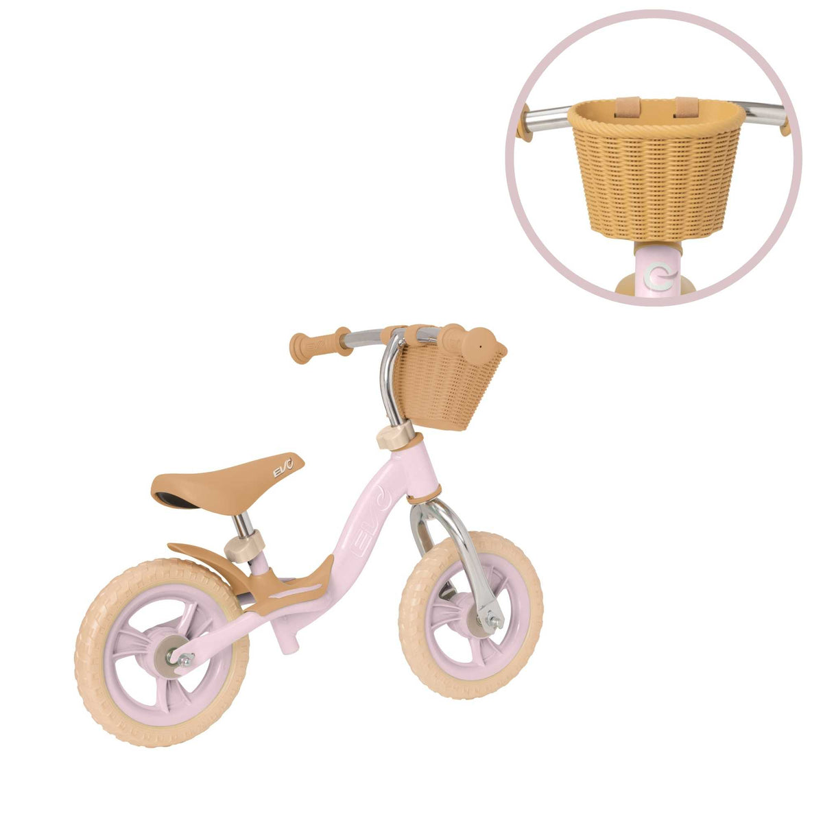 EVO Balance Bike with adjustable seat and handlebars, lightweight and durable frame, perfect for teaching children balance and coordination.