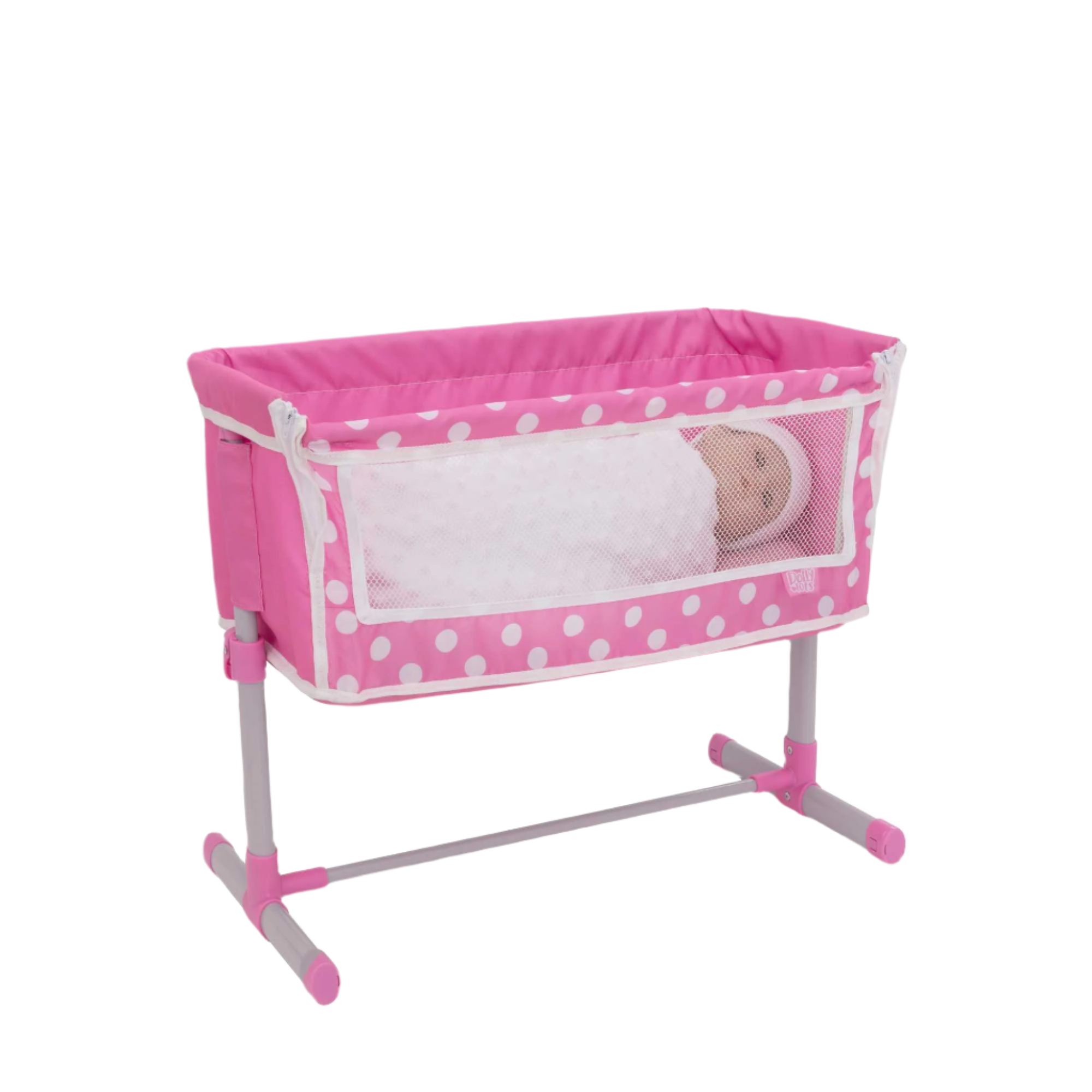 Dolly Tots Beside Me Dolly Cot - Cozy and Compact Toy Cot for Dolls, Ideal for Playtime