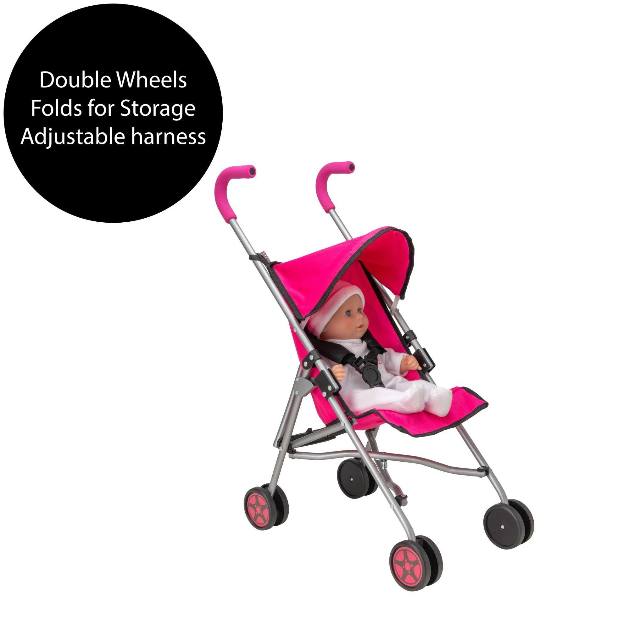 chicco doll stroller set Chicco Echo Dolls Stroller - Pink
