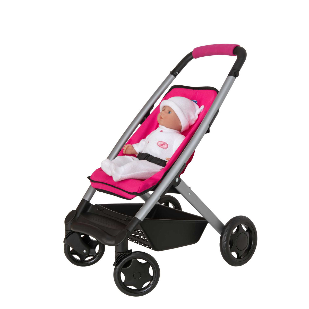 Chicco Junior 3-IN-1 Dolls Pram - Versatile Toy Stroller, Carrycot, and Pram for Dolls