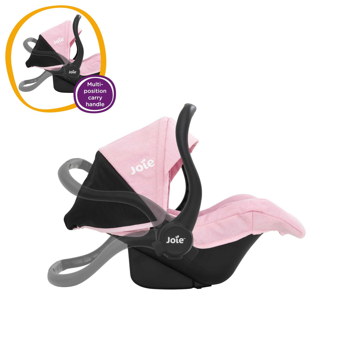 Joie I-Gemm Dolls Car Seat - Pink &amp; Black Dolls Accessories