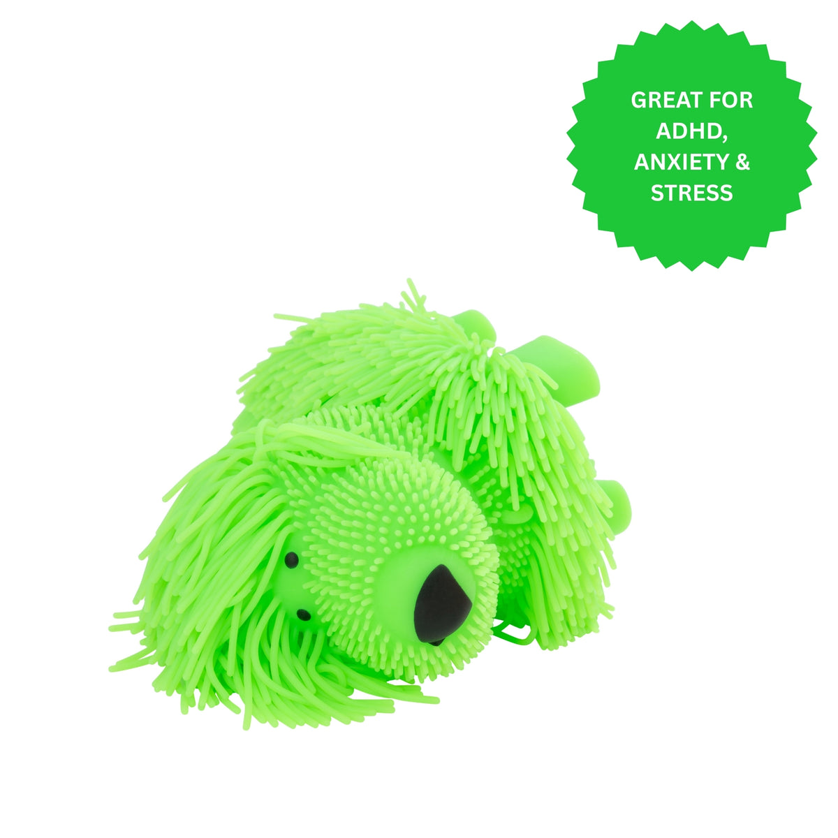 Jokes &amp; Gags Jiggly Pups  - 6 Large Sensory Long Haired Pups