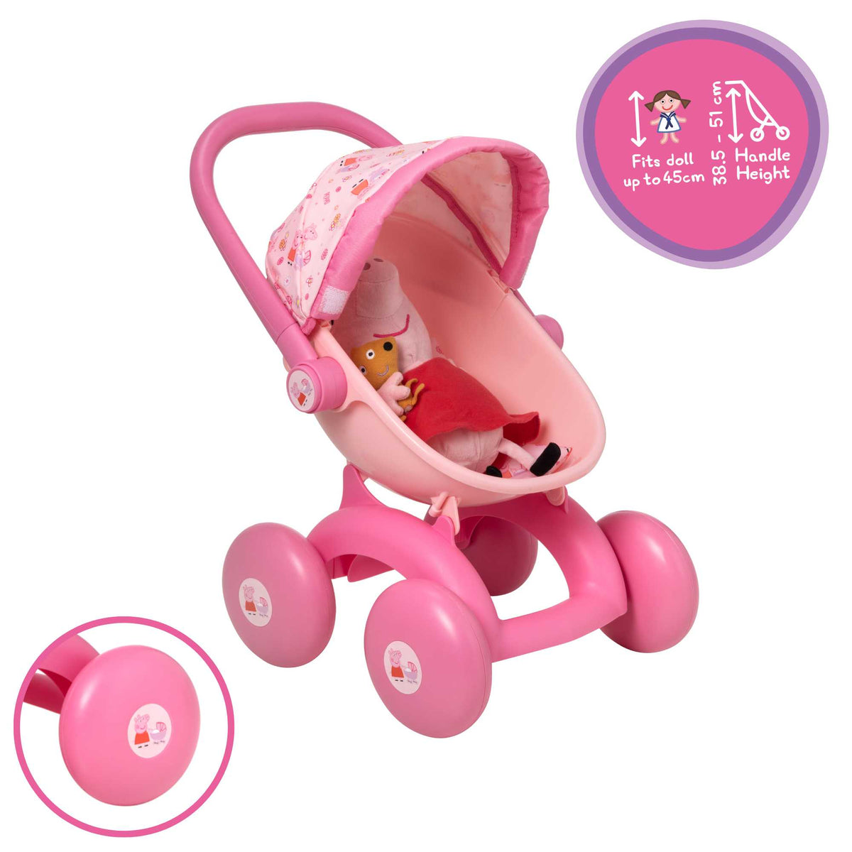 Peppa Pig 4-IN-1 My First Dolls Pram Prams