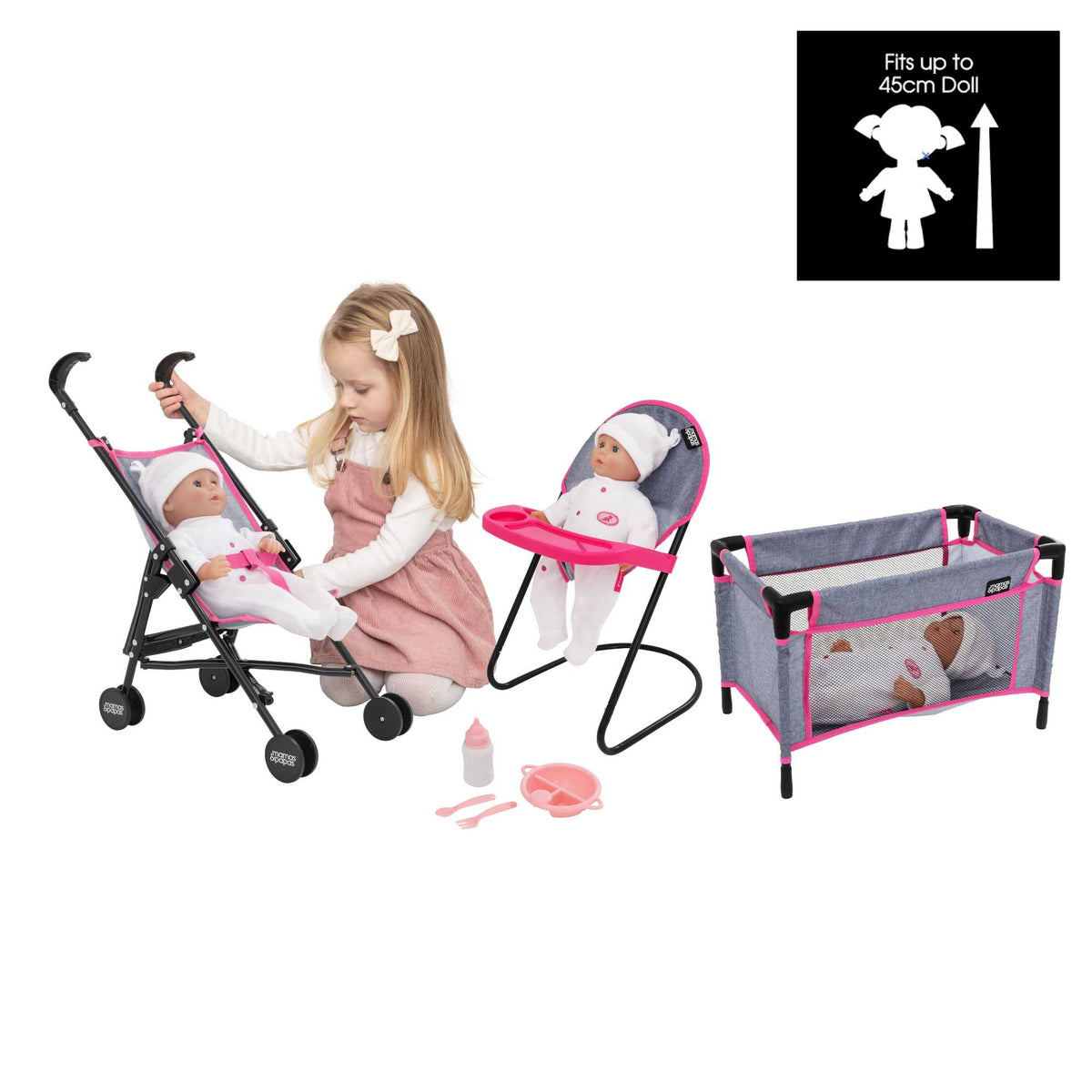 Mamas &amp; Papas Dolls Nursery Playset Dolls Accessories