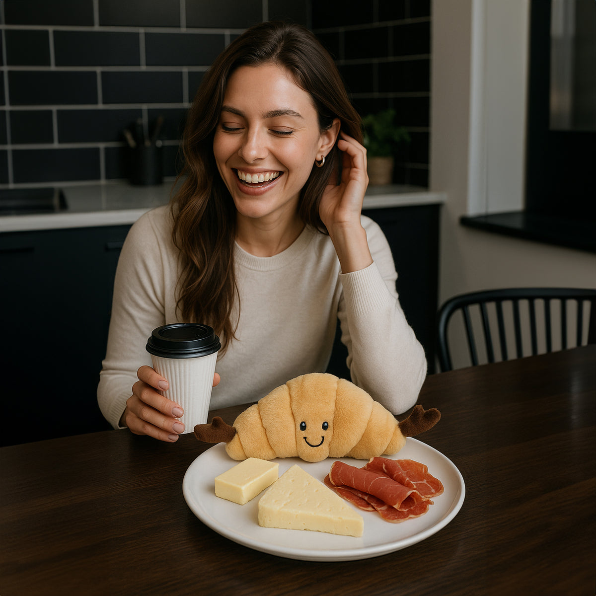 Claude Croissant Plush Toy
