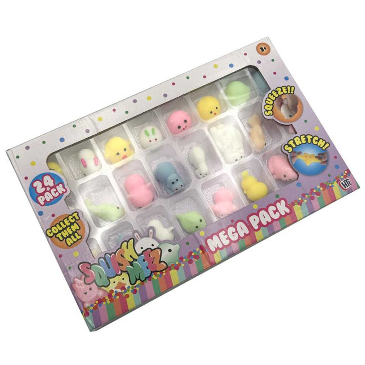 Squish-Meez Mochi Madness Sensory Fidget Toys - 24 Pack