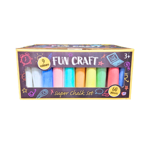Fun Craft Pavement Chalk Set - 60 Jumbo Chalk's