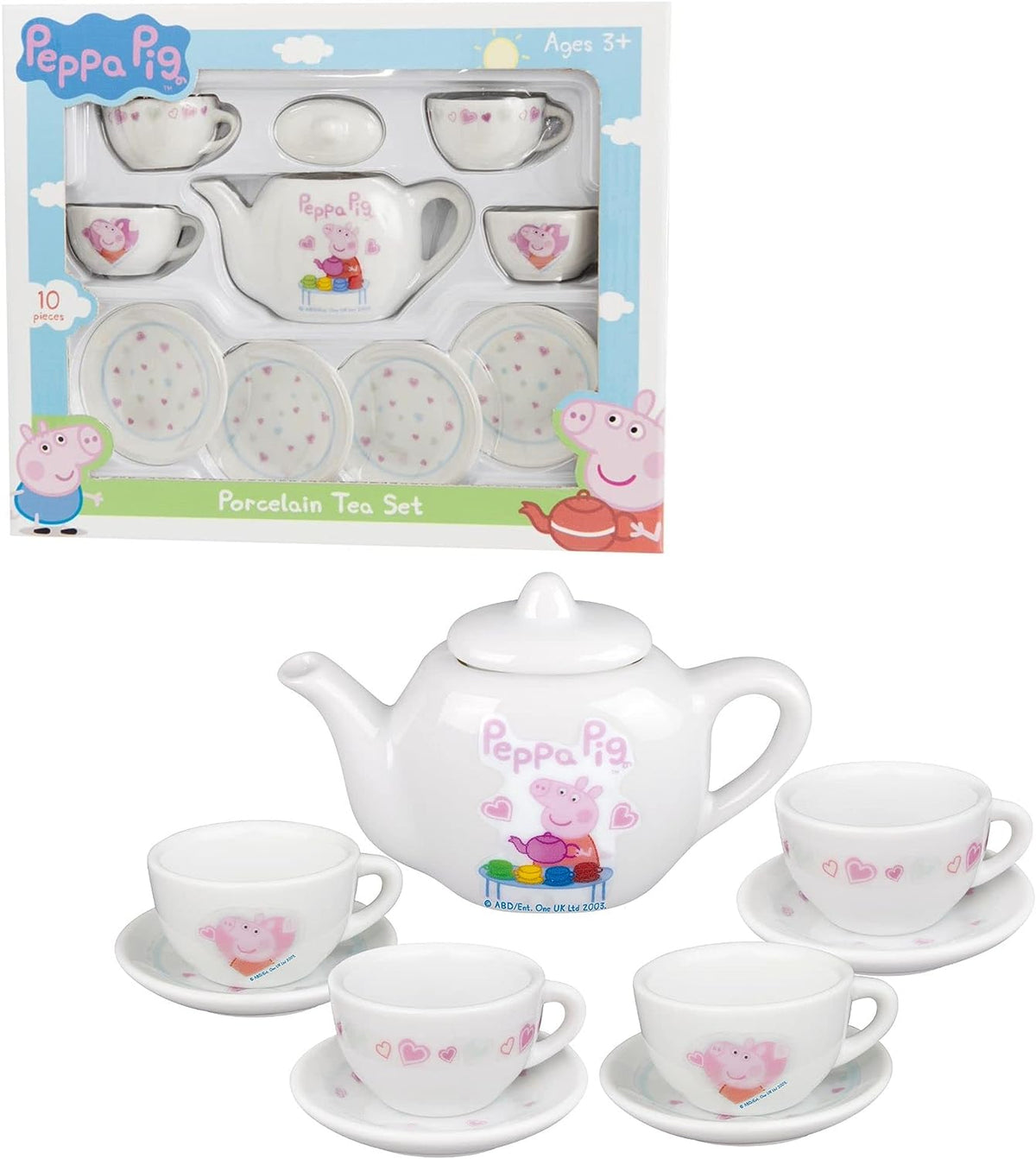 Peppa Pig Porcelain Tea Set Kitchens &amp; Household