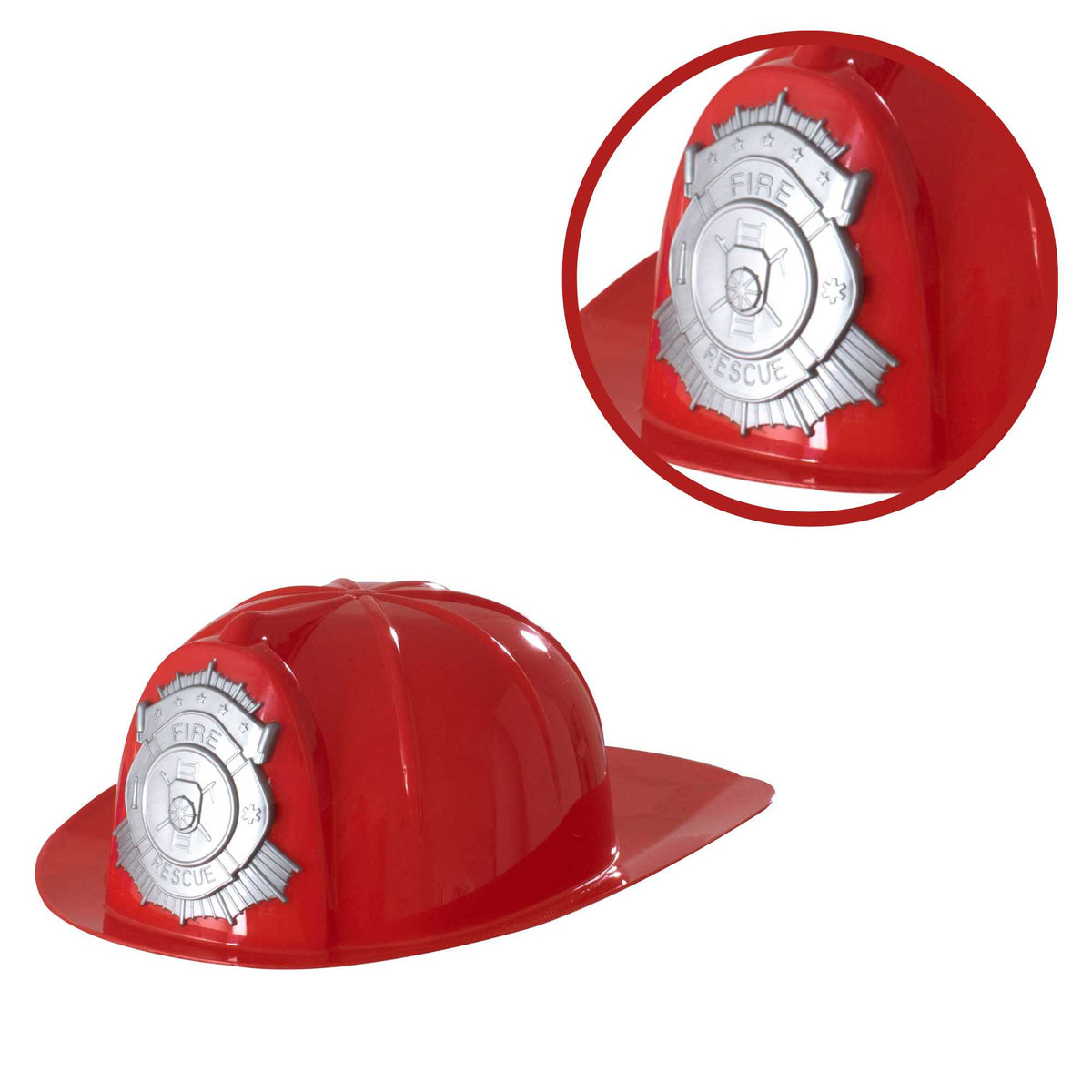 Childrens Roleplay Fancy Dress Fireman Hats - Pack of 2