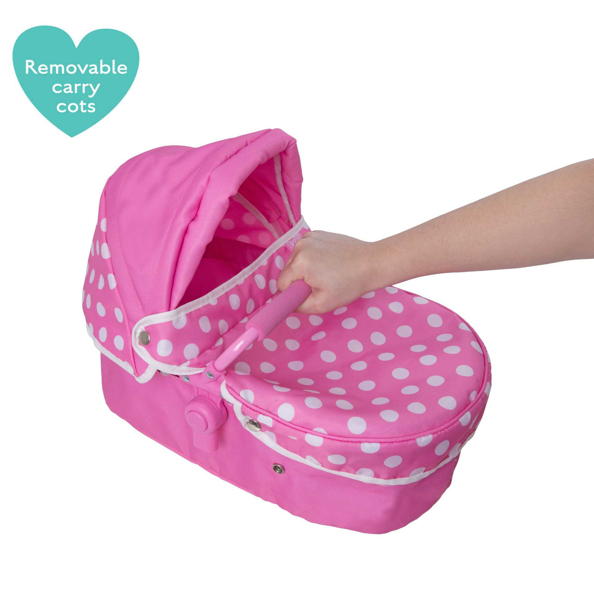 Dolly Tots Twin Dolls Pram Prams