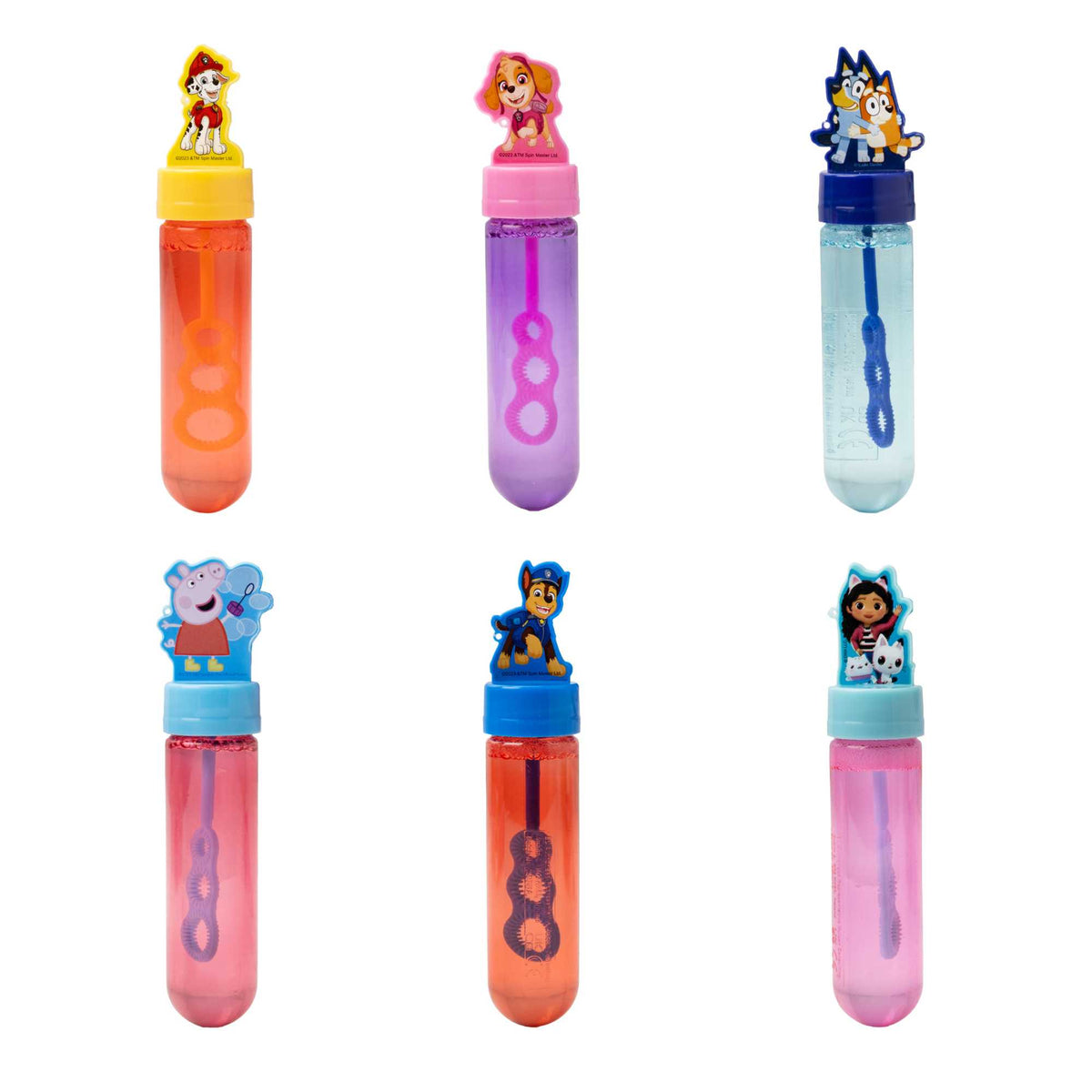 Bubble Wands 24 Pck - Assorted TV Characters Bubble Toys