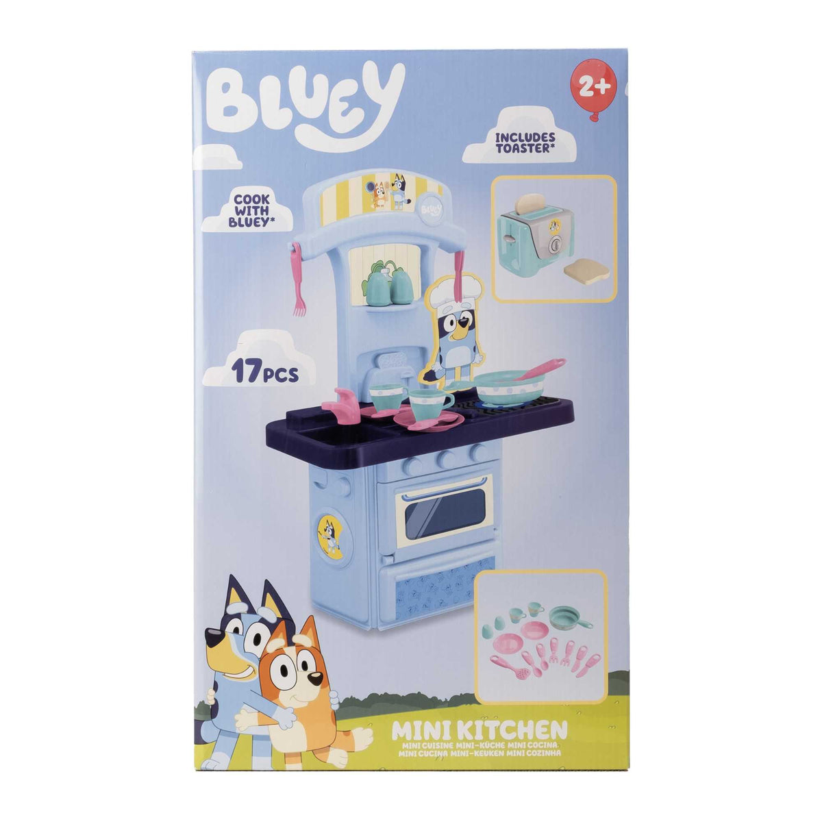 Bluey Mini Kitchen With Toaster / Features 17 Accessories Kitchens &amp; Household