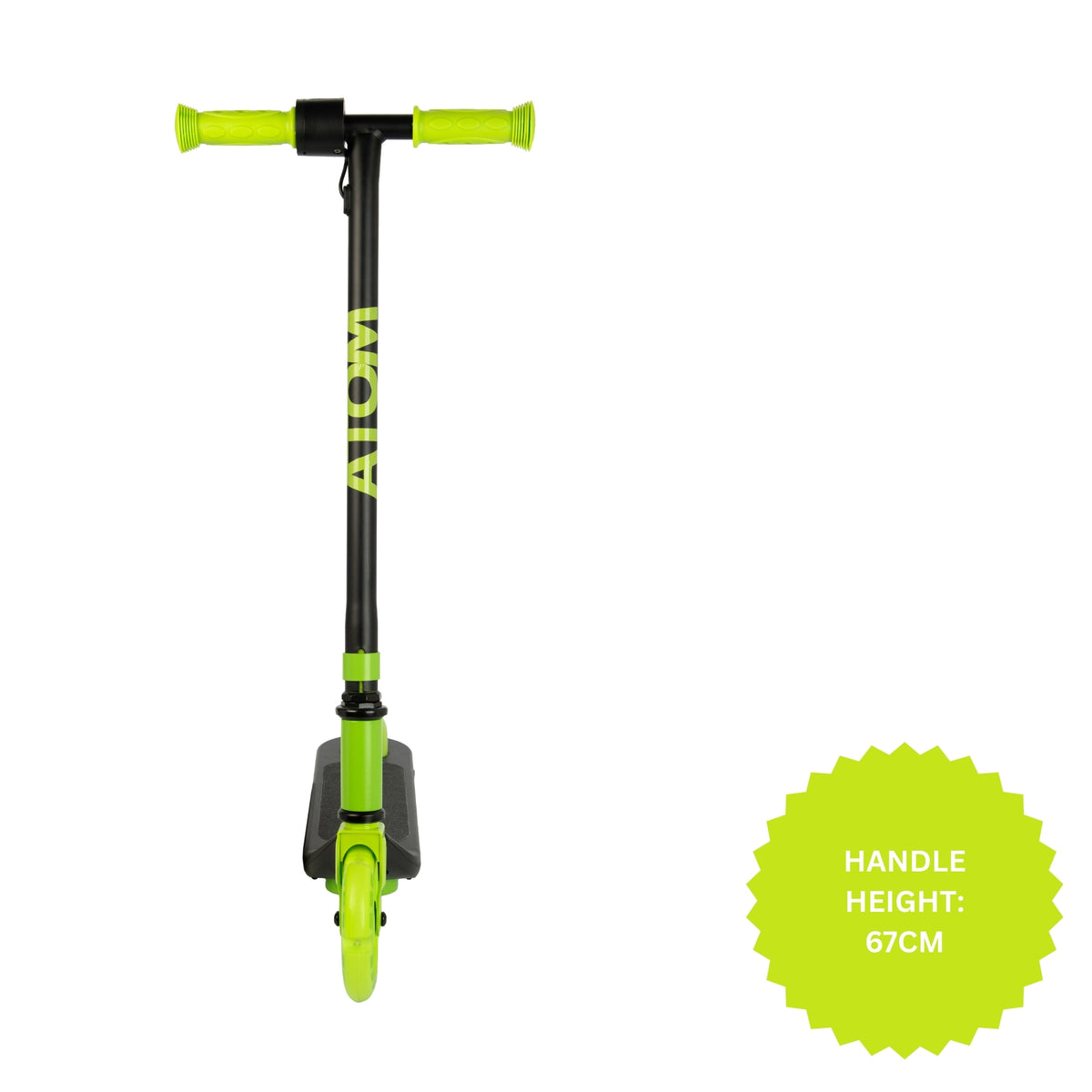 ATOM Light Up Electric Lightening Scooter - Lime Green