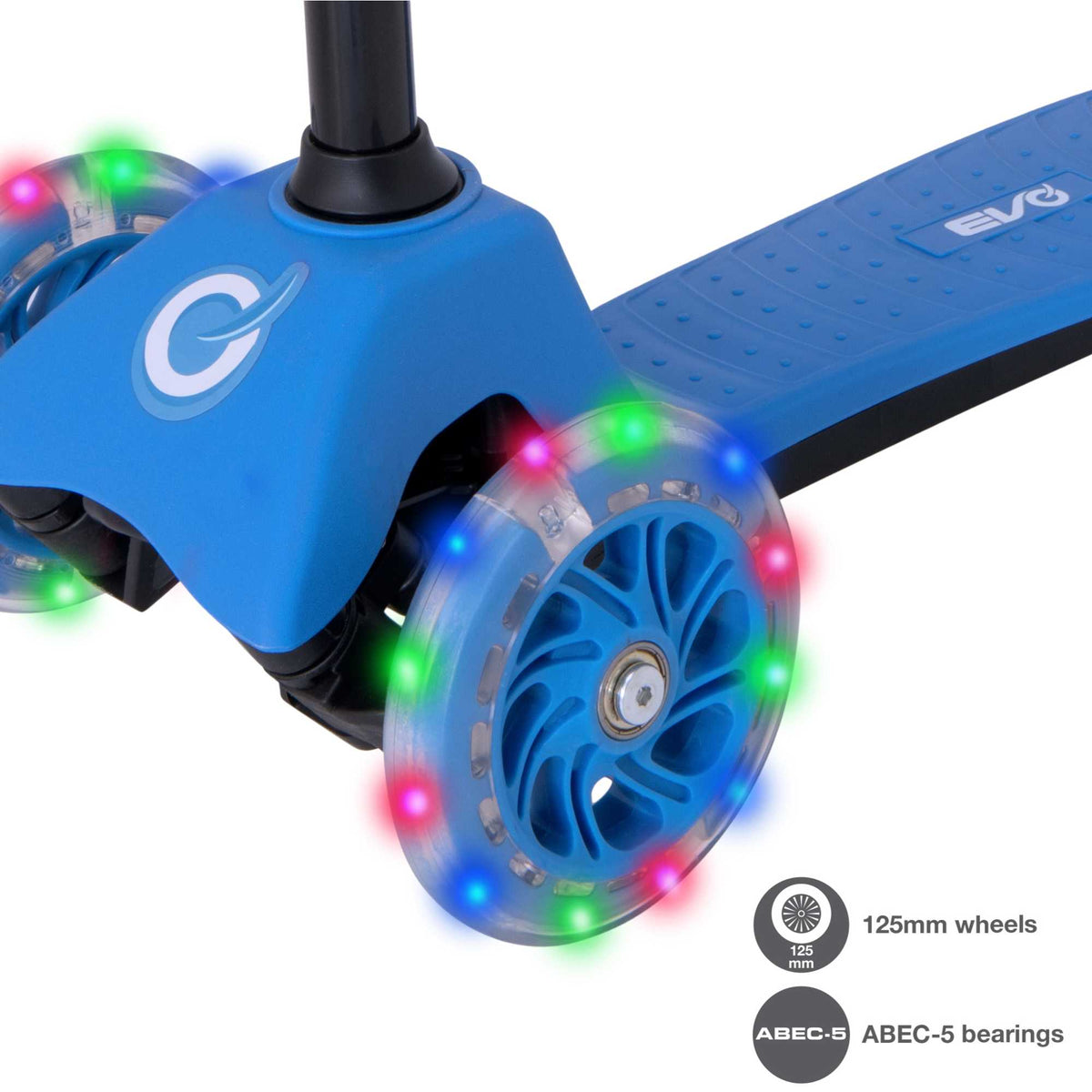 EVO Light Up Mini Cruiser Scooter With Light Up Wheels | Baby Blue