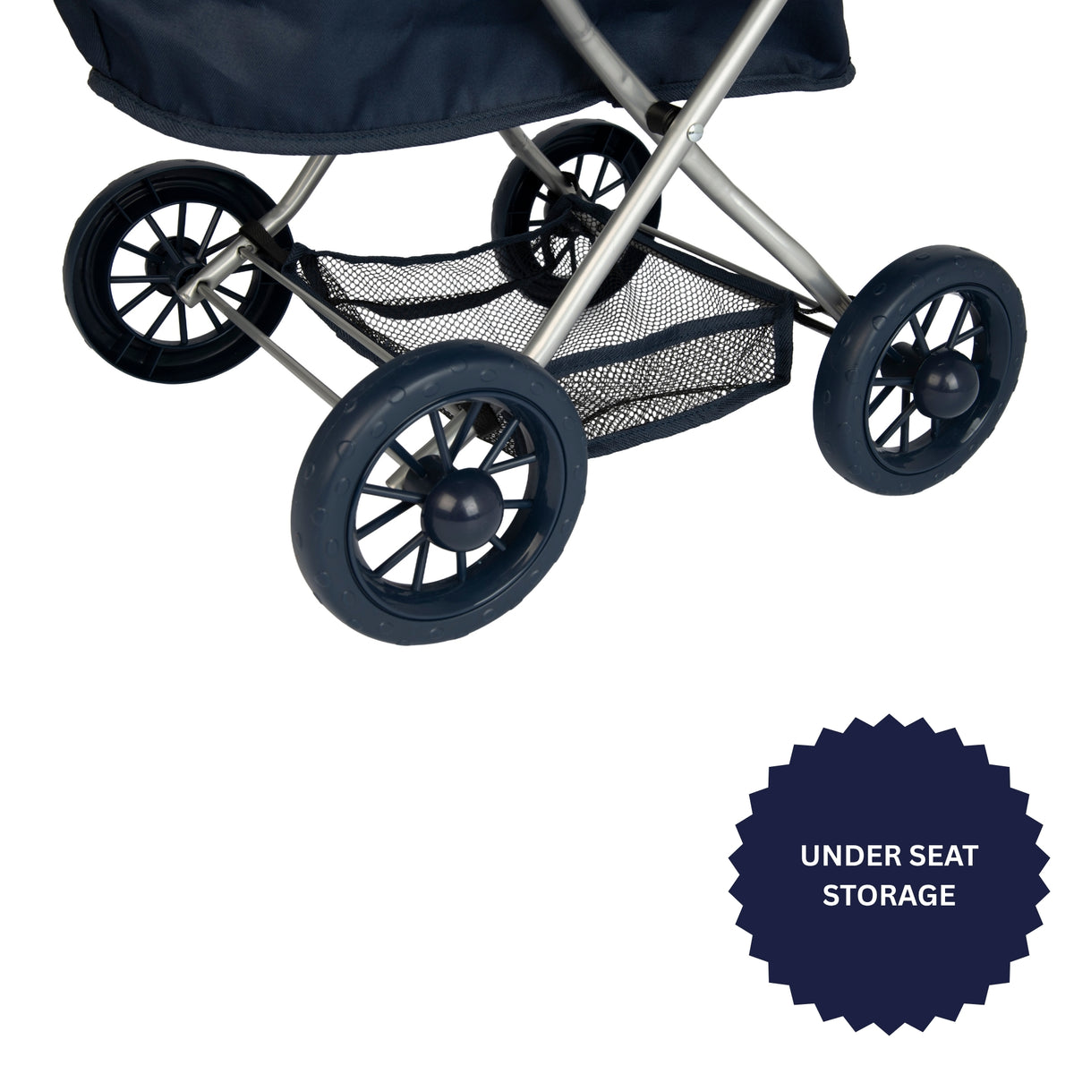 Dolly Tots Cutie Dolls Pram - Navy Prams