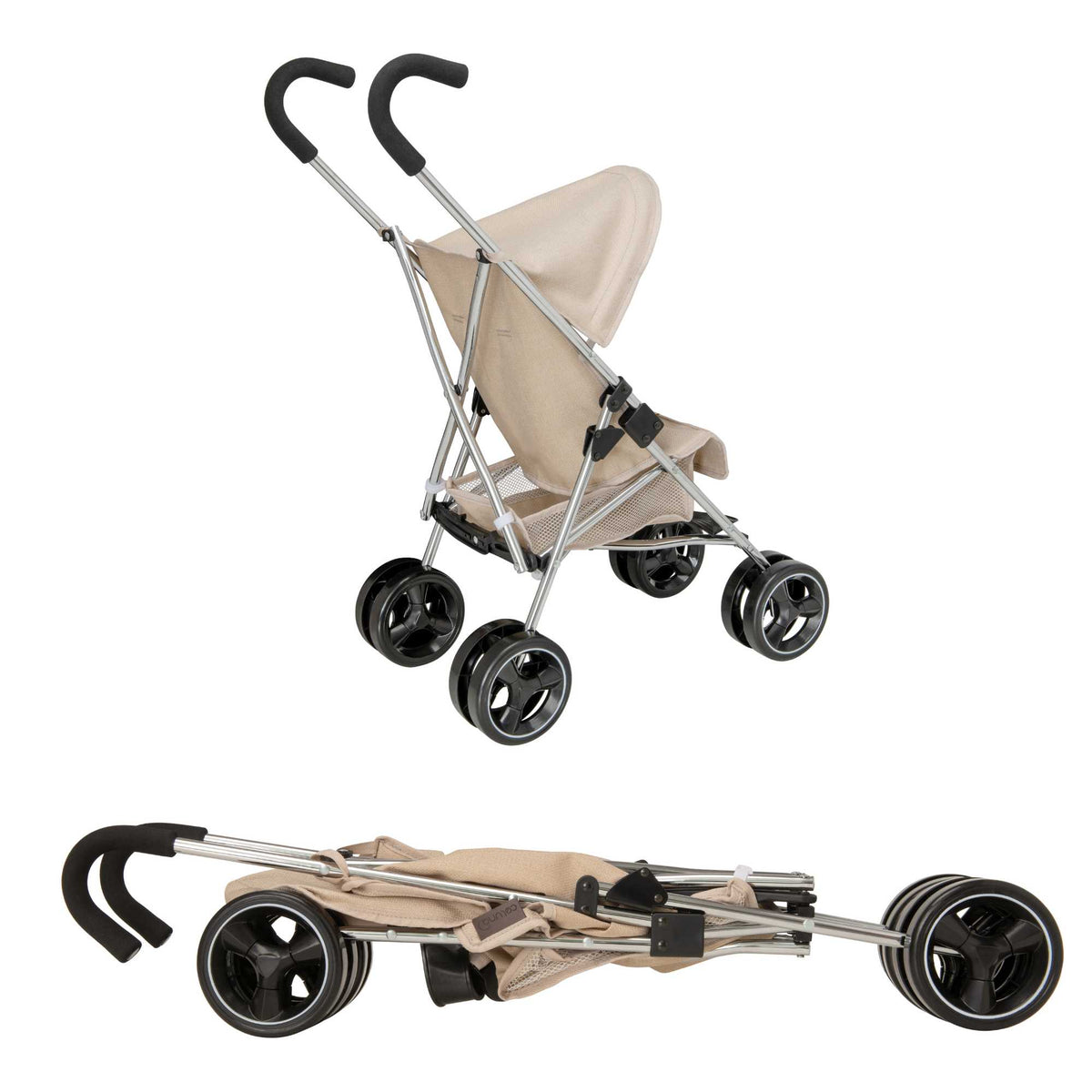 Celuna Premium Junior Dolls Stroller - Stone Pushchairs