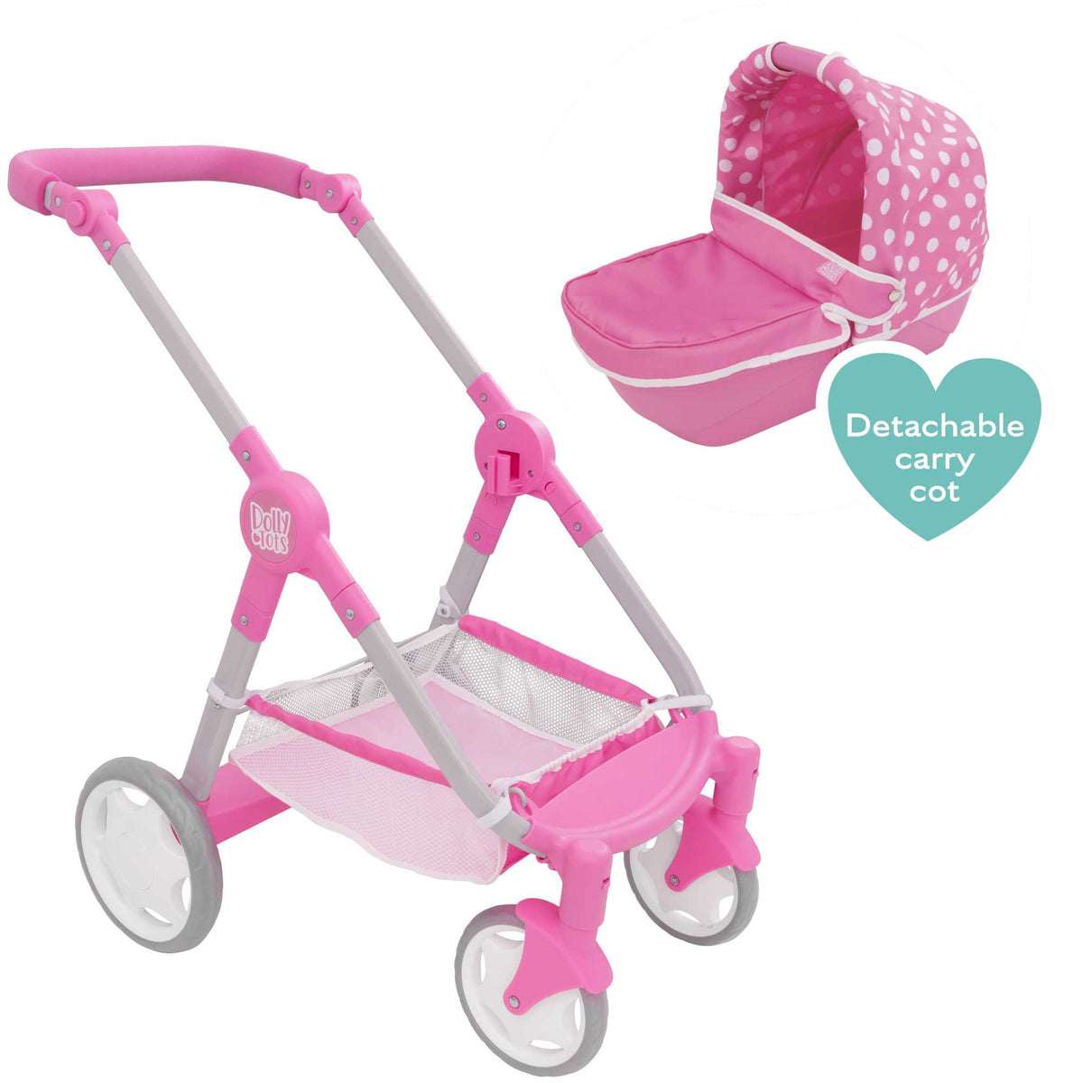 Dolly Tots Junior Roamer Dolls Pram Prams