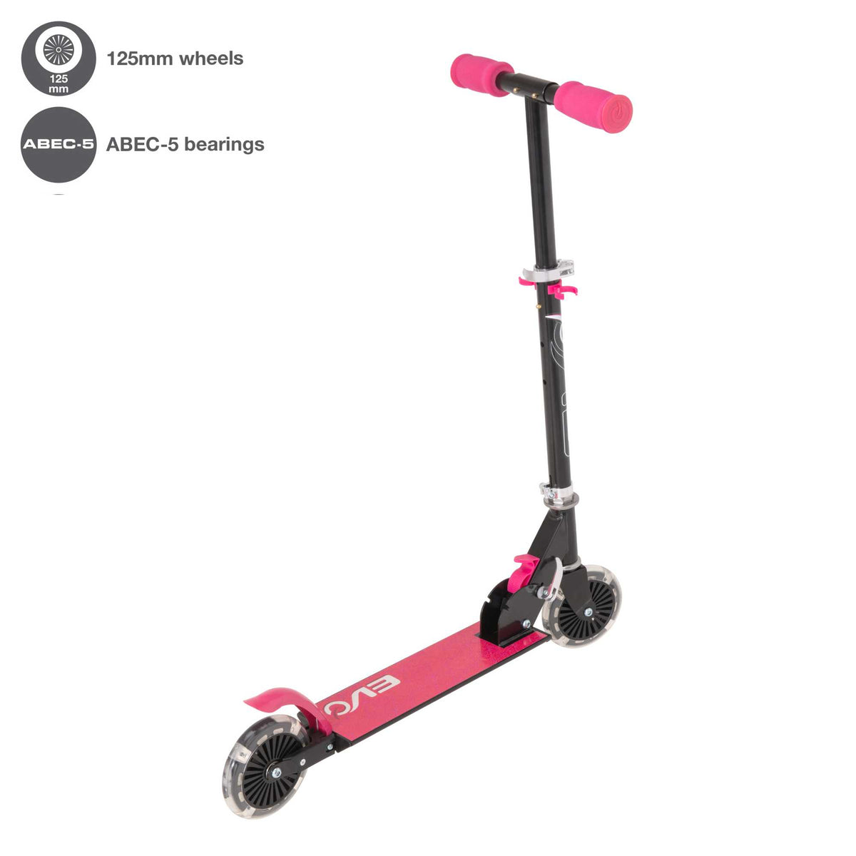 EVO Light Up Inline Scooter - Pink Scooters