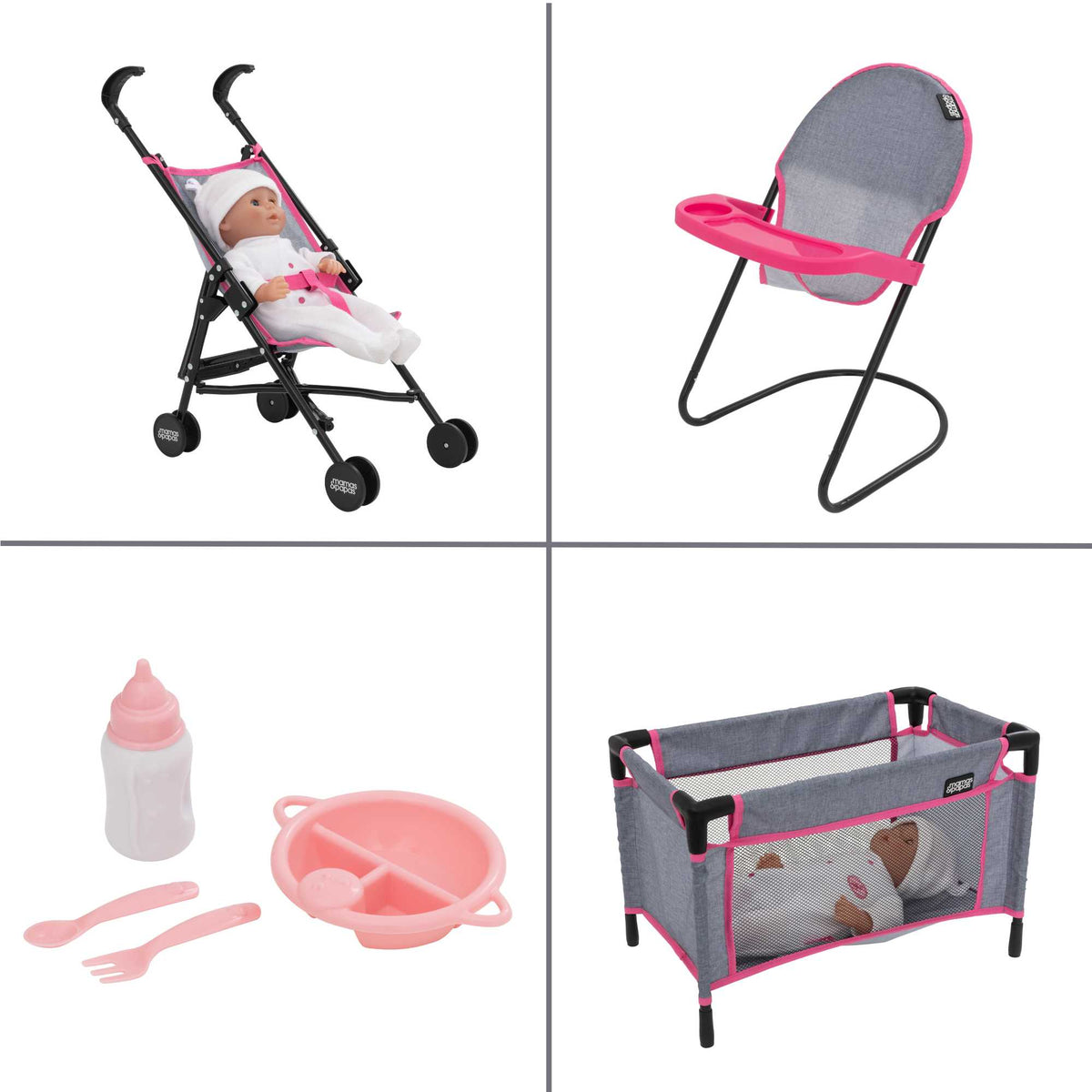 Mamas &amp; Papas Nursery Playset | Grey &amp; Pink