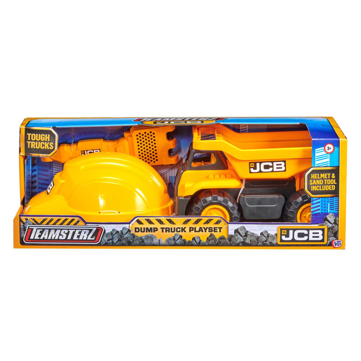 JCB 10&quot; Chunky Wheel Dump Truck Playset Construction Vehicles