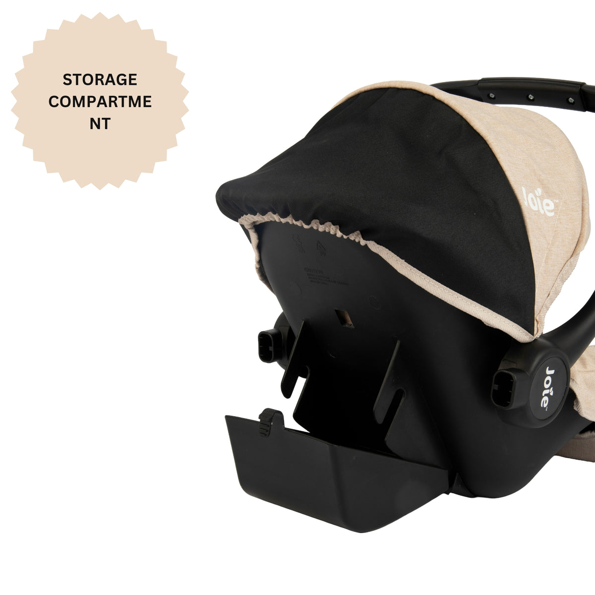 Joie I-Gemm Dolls Car Seat - Stone &amp; Black