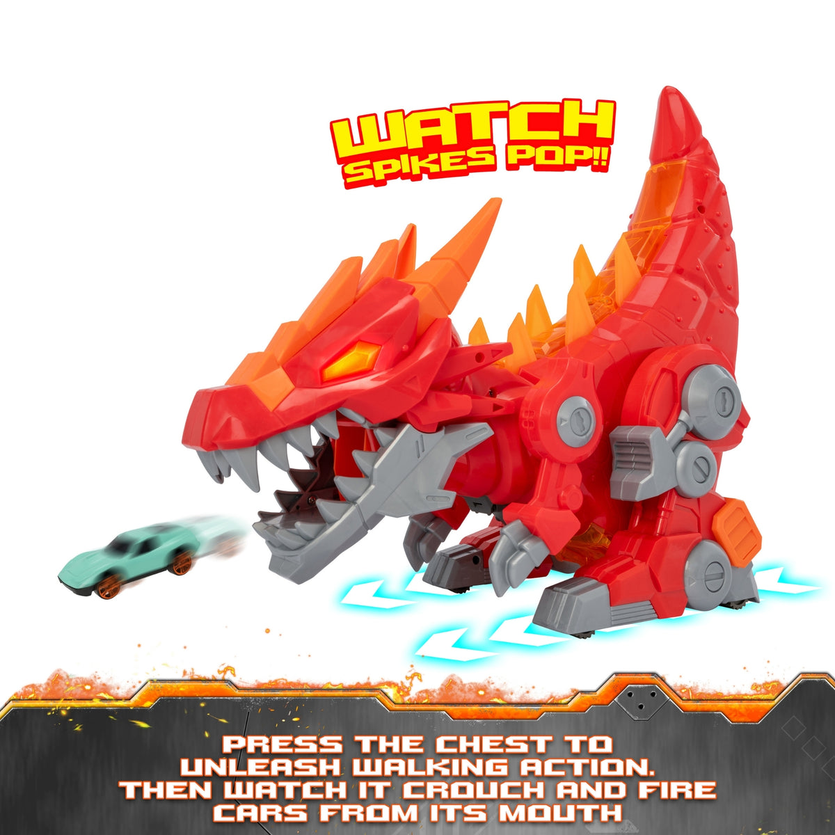Teamsterz Robo Wreckers Mega Beast Playset - Includes Die-Cast Car Cars &amp; Transporters