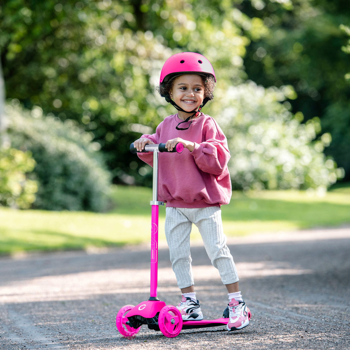 Evo 3 in 1 Cruiser Toddler Ride On &amp; Scooter - Pink Scooters