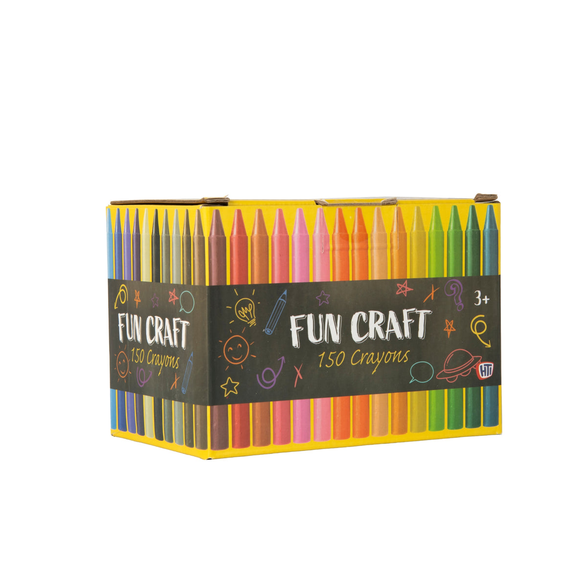 Fun Craft 150 Coloured Crayons