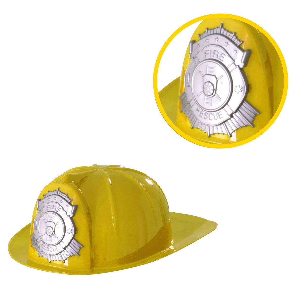 Childrens Fancy Dress Fireman Hats - Yellow Fancy Dress
