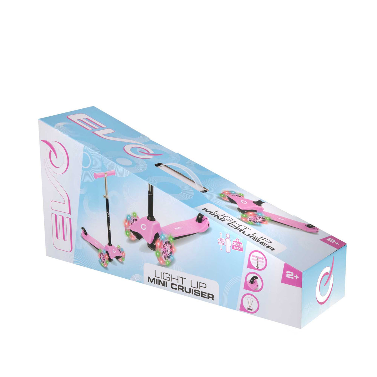 EVO Light Up Mini Cruiser Scooter  - Baby Pink Scooters