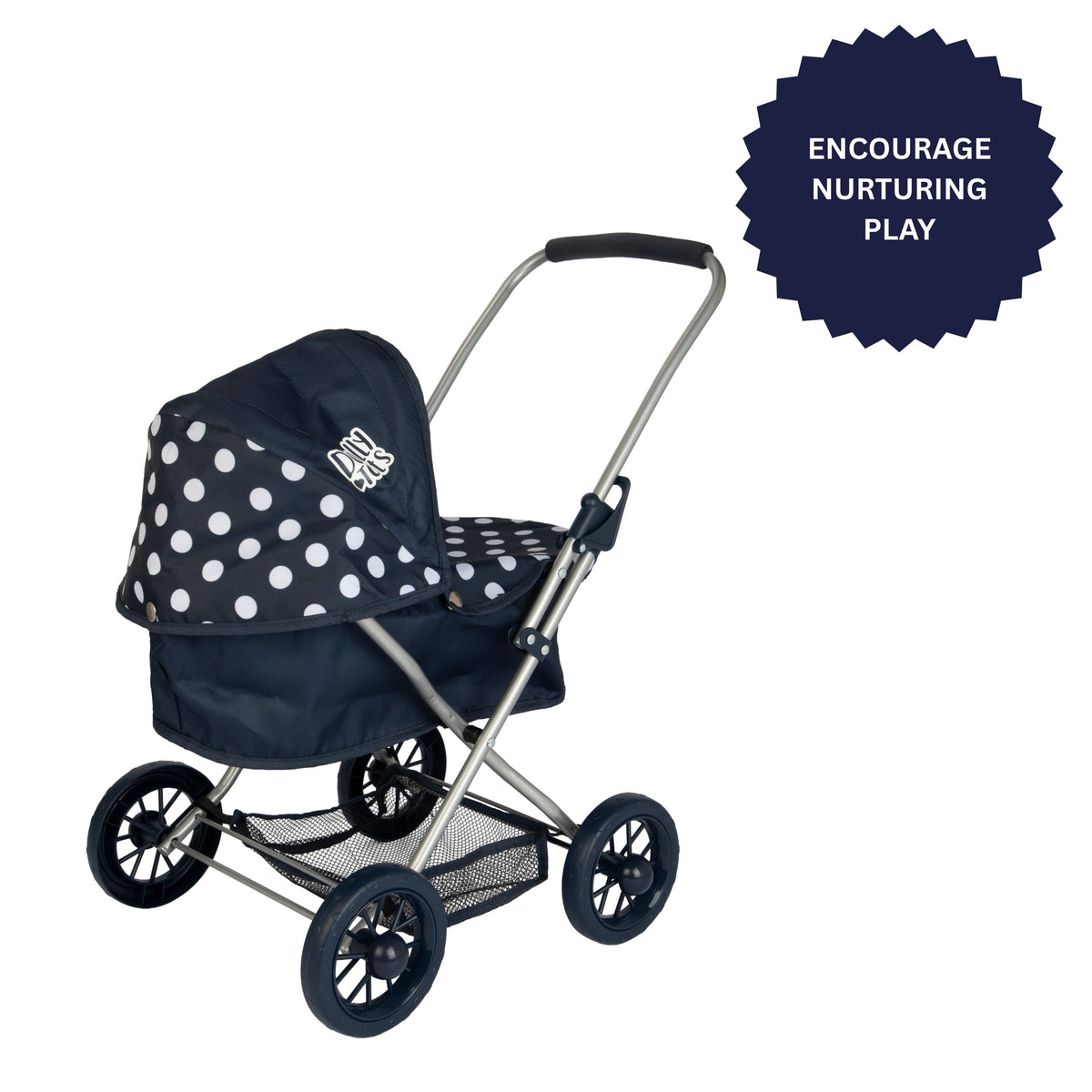 Dolly Tots Cutie Dolls Pram - Navy Prams