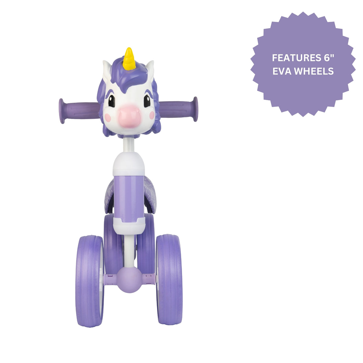 ATOM Childrens Bobble Bike - Purple Unicorn Balance Bike