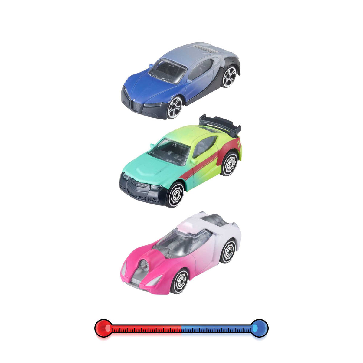 Teamsterz 3 Pack of Colour Changing Cars, featuring cars that change color with water, perfect for kids&#39; imaginative play and educational fun.