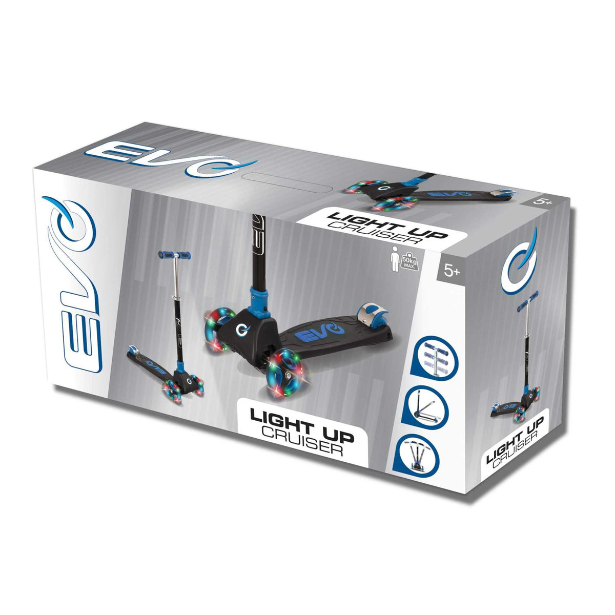 EVO Light Up Cruiser Scooter - Blue Scooters