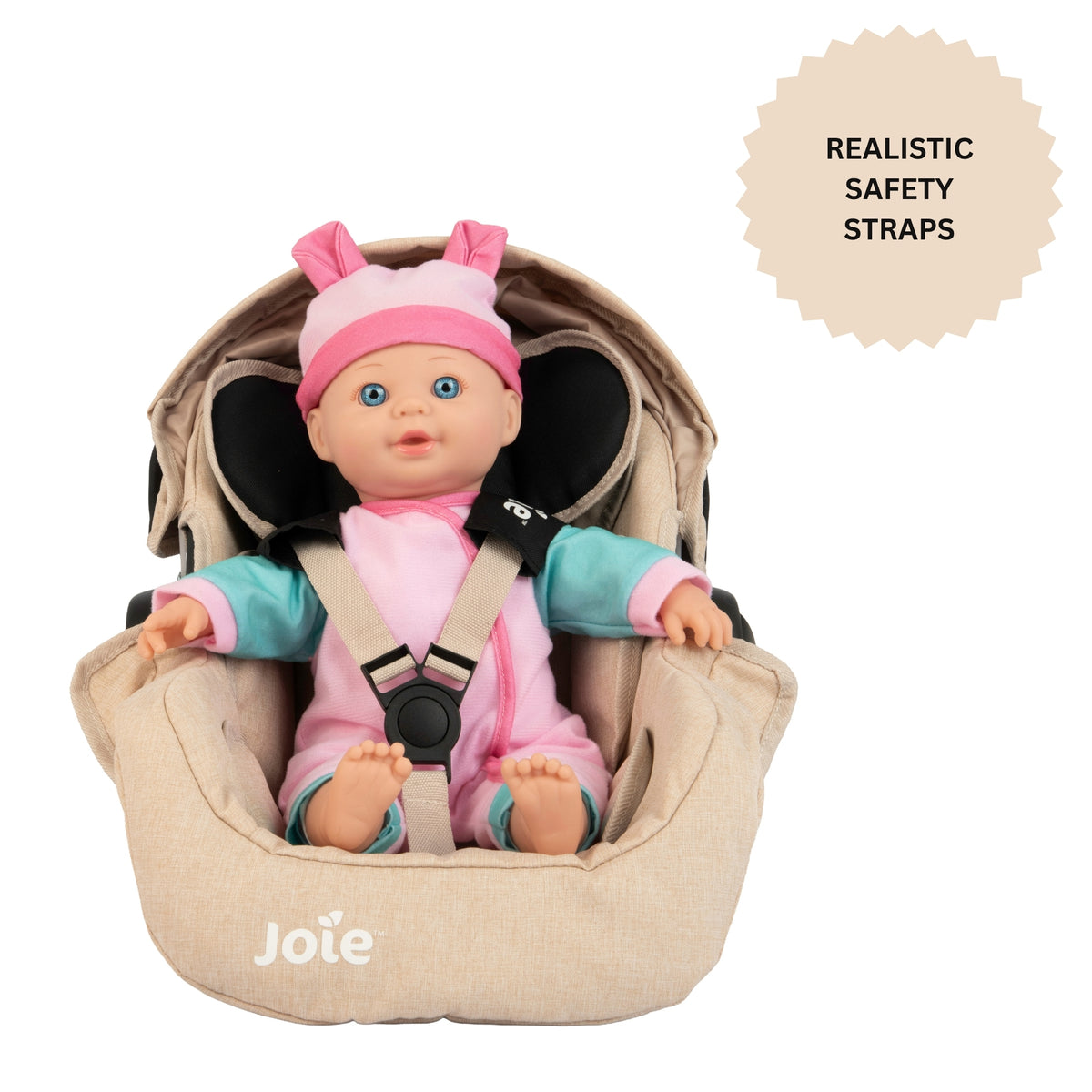 Joie I-Gemm Dolls Car Seat - Stone &amp; Black