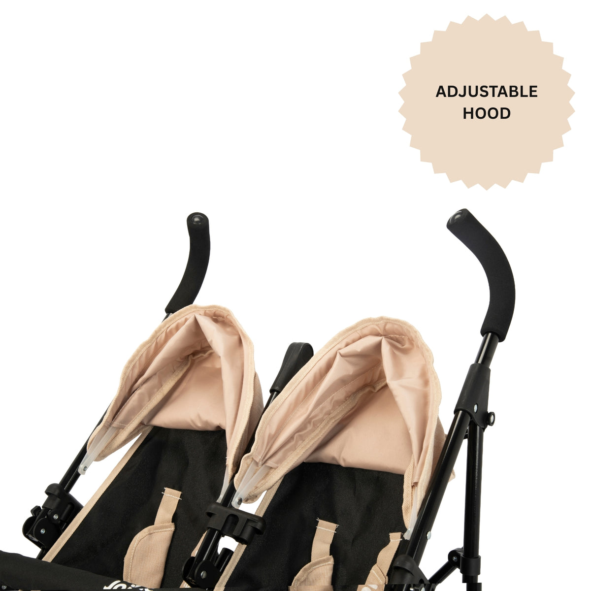 Joie Aire Twin Dolls Stroller - Stone &amp; Black