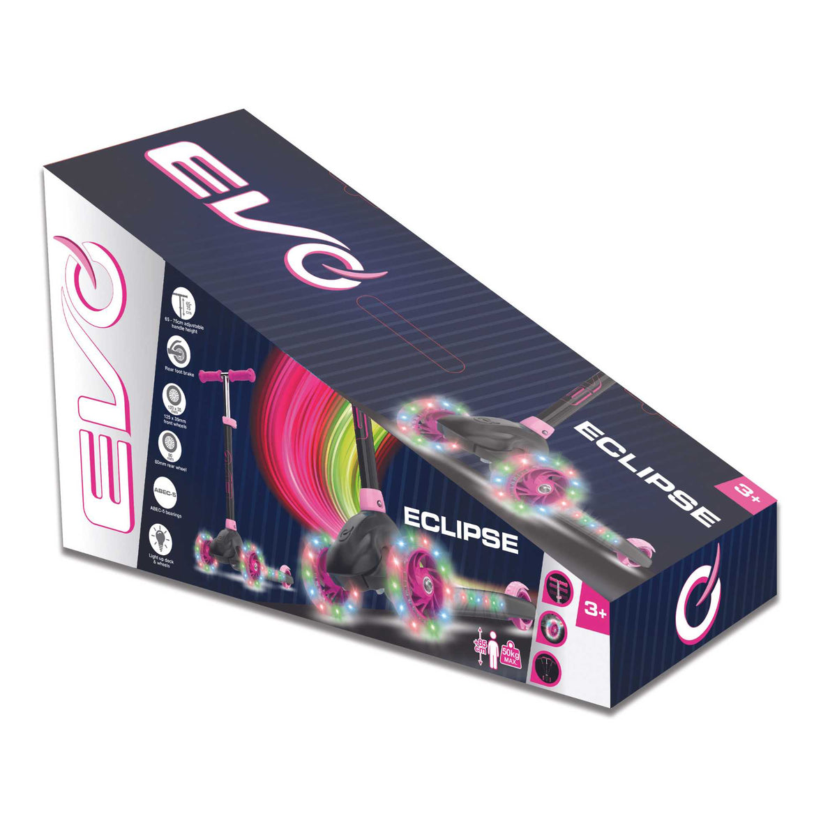 EVO Eclipse Light Up Scooter - Pink