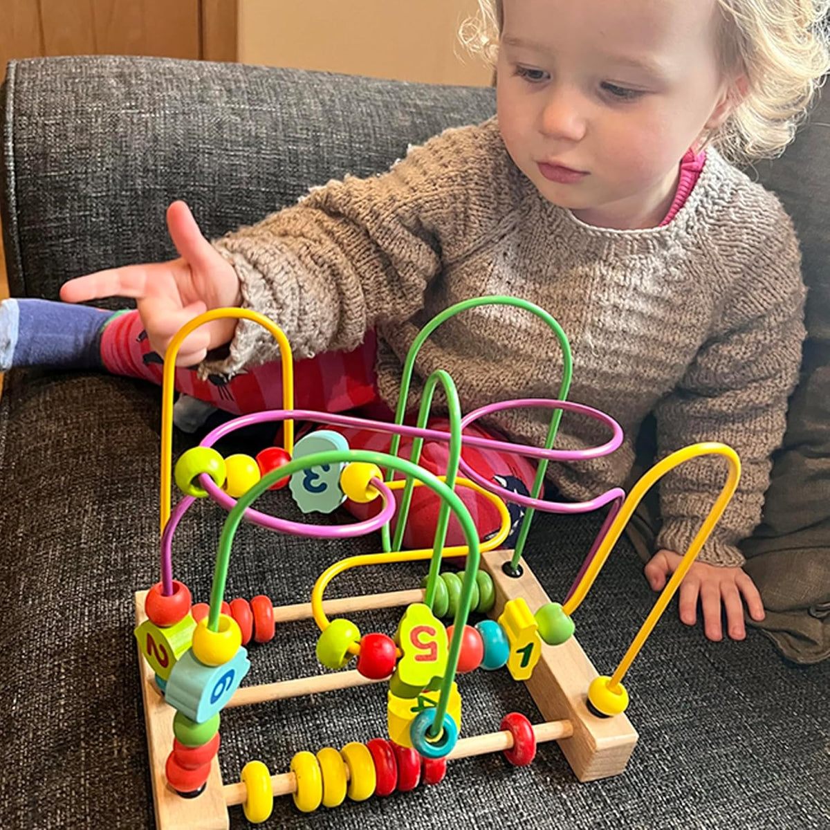 WoodWorks Bead Maze Activity Cube